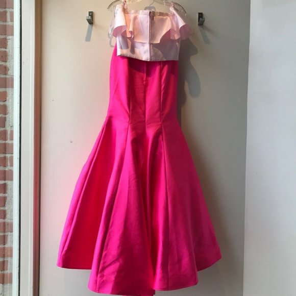 Mon Cheri 'Ellie Wilde' Two-Tone Two-Piece Gown - Picture 3 of 6